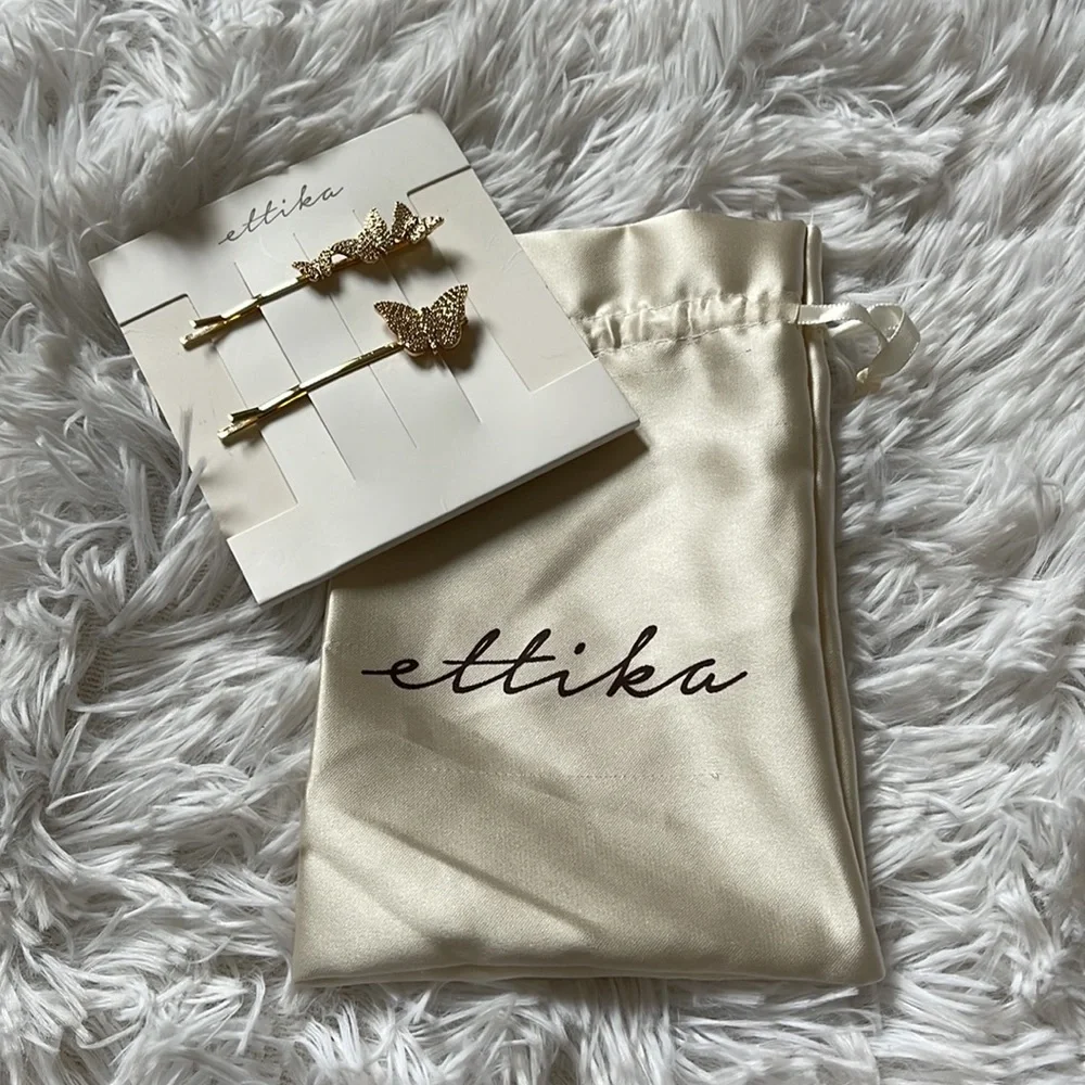ETTIKA Sparkle Butterfly Hair Pin Set